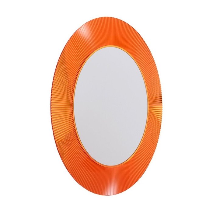 Настенное зеркало All Saints в раме оранжевого цвета - купить Настенные зеркала по цене 65759.0