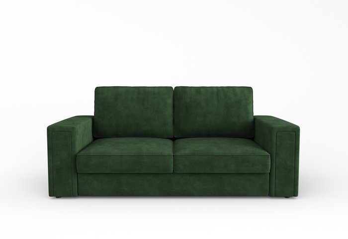 Диван-кровать Вивьен темно-зеленого цвета - купить Прямые диваны по цене 97889.0