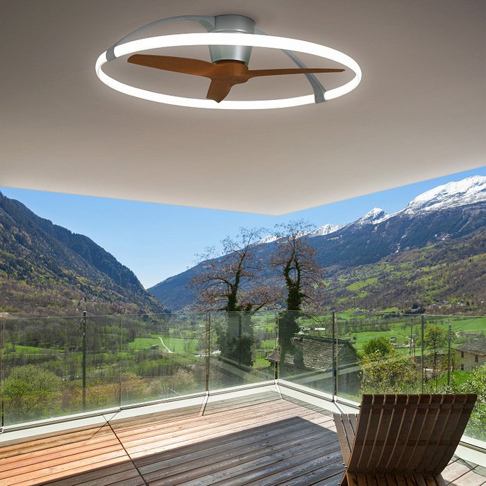 Люстра-вентилятор Nepal 7533 (акрил, цвет белый) - купить Потолочные люстры по цене 86552