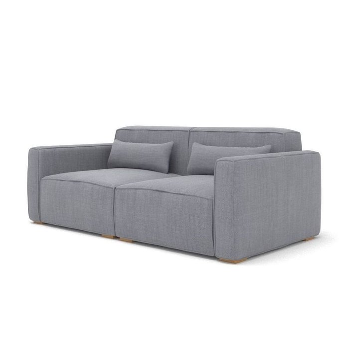 Двухместный диван Cubus серый - купить Прямые диваны по цене 44200.0