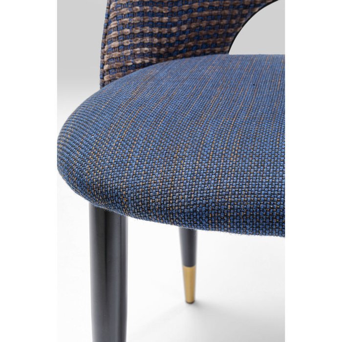 Стул мягкий Hudson синего цвета - лучшие Обеденные стулья в INMYROOM