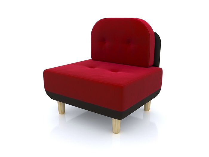 Кресло Торли красного цвета - лучшие Интерьерные кресла в INMYROOM