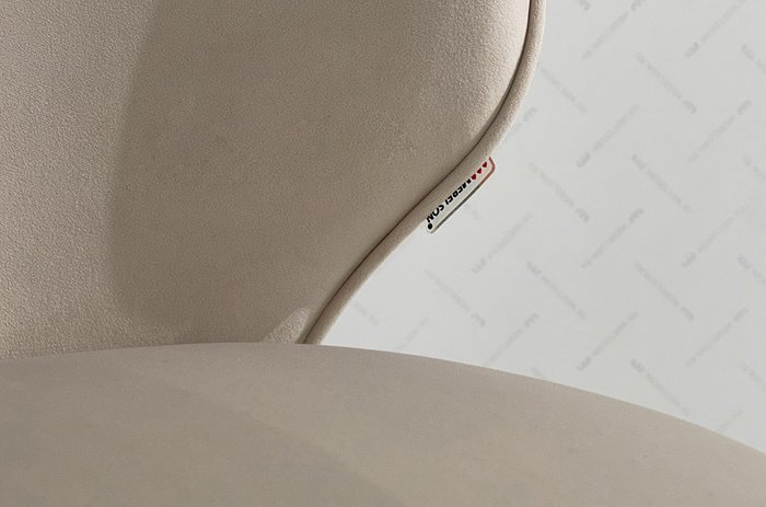 Стул Гудвин серо-бежевого цвета с белыми ножками - купить Обеденные стулья по цене 8080.0