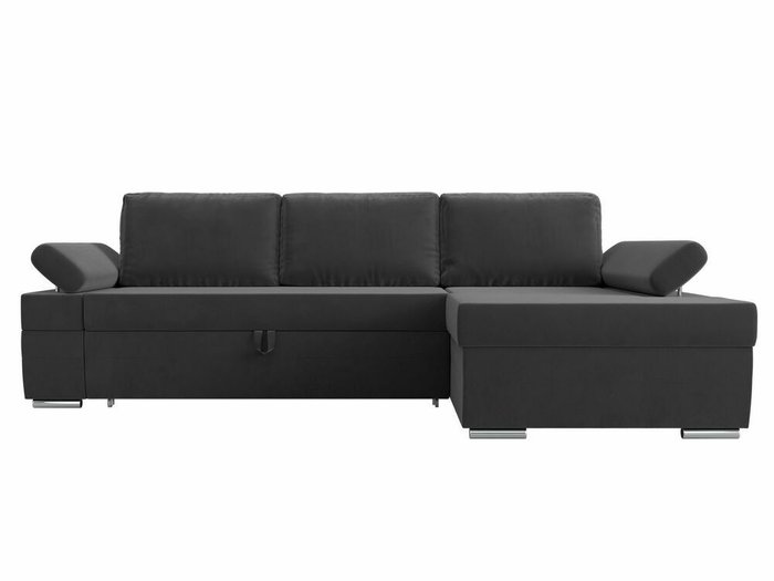 Угловой диван-кровать Канкун серого цвета правый угол - купить Угловые диваны по цене 72999.0