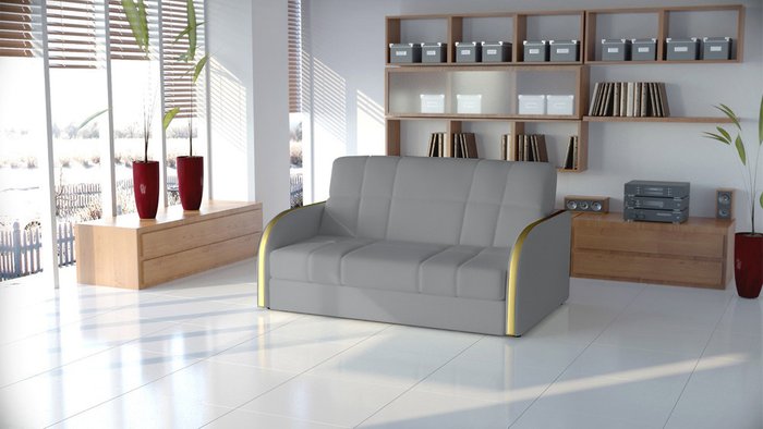 Диван-кровать Пуйл серого цвета - купить Прямые диваны по цене 64200.0