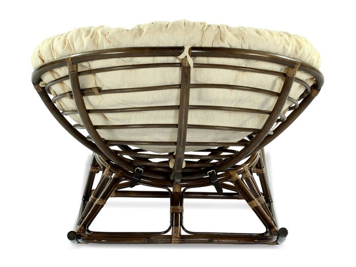 Кресло-качалка Papasan с каркасом темно-коричневого цвета  - лучшие Садовые кресла в INMYROOM