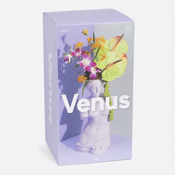 Ваза для цветов Venus лилового цвета - лучшие Вазы  в INMYROOM