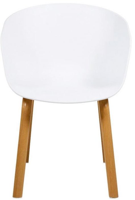 Кресло Shell new white белого цвета - лучшие Обеденные стулья в INMYROOM