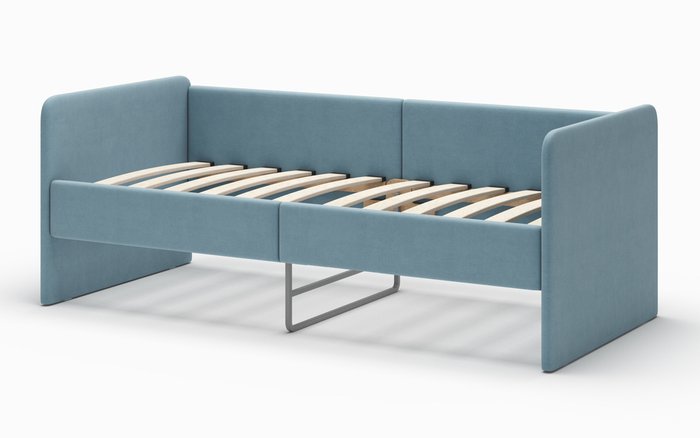 Кровать-диван Donny 70х160 голубого цвета без подъемного механизма - лучшие Одноярусные кроватки в INMYROOM