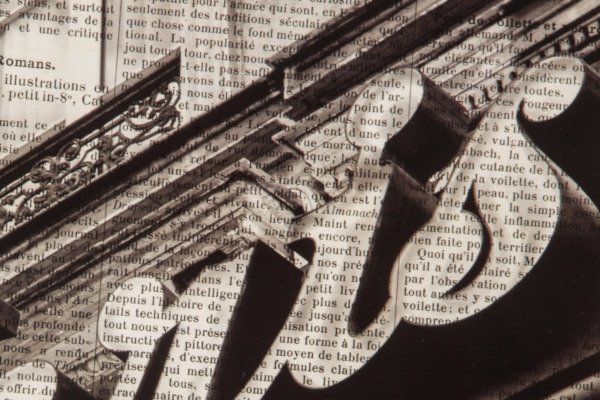 Постер Newsprint Paris - купить Принты по цене 4883