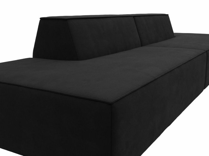 Прямой модульный диван Монс Лофт черного цвета - лучшие Прямые диваны в INMYROOM