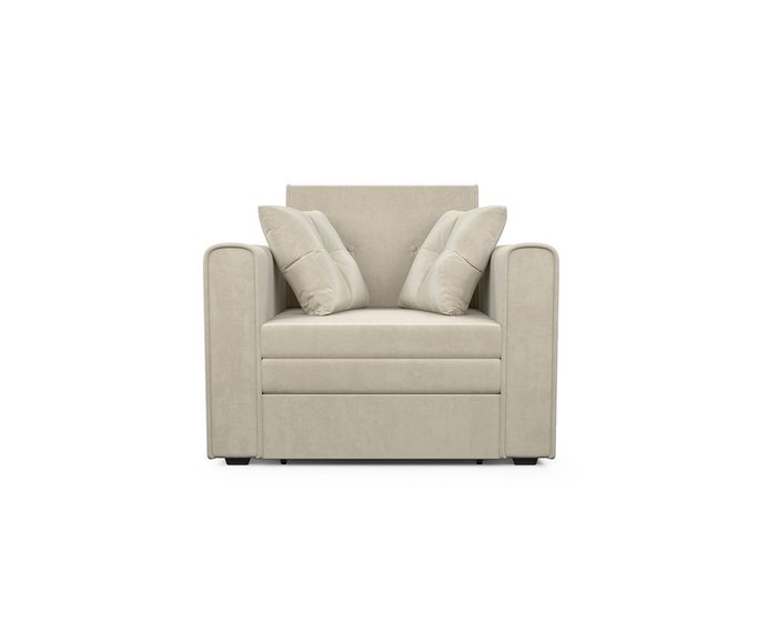 Кресло-кровать Санта светло-бежевого цвета - купить Интерьерные кресла по цене 21890.0