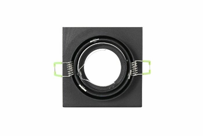 Встраиваемый светильник Rossari LTP-D012Q-01GU10-B (алюминий, цвет черный) - купить Встраиваемые споты по цене 960.0
