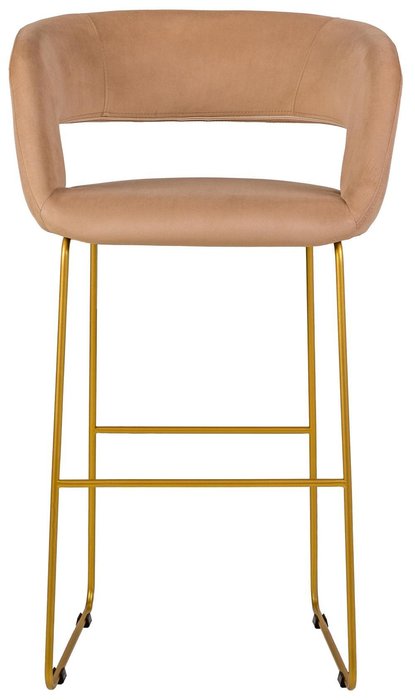 Стул полубарный Hugs золотисто-бежевого цвета - купить Барные стулья по цене 10030.0