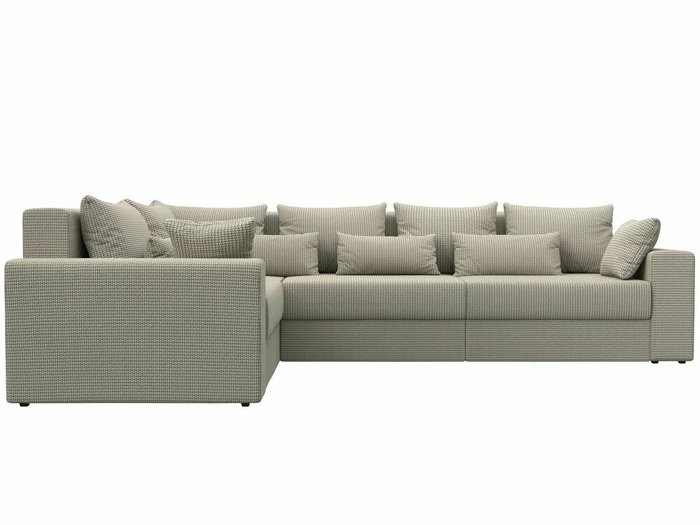 Угловой диван-кровать Майами Long бежево-серого цвета левый угол - купить Угловые диваны по цене 85999.0