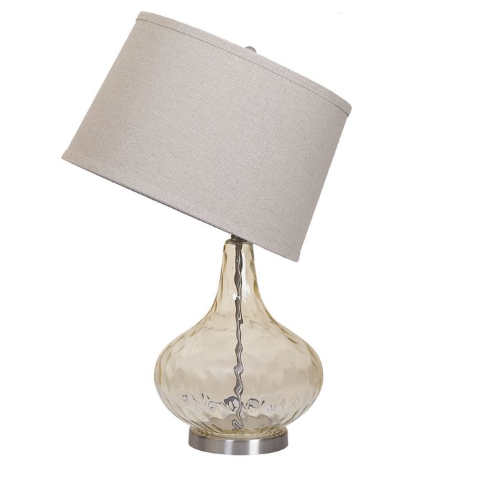 Светильник настольный со стеклянной ножкой - купить Настольные лампы по цене 13400.0