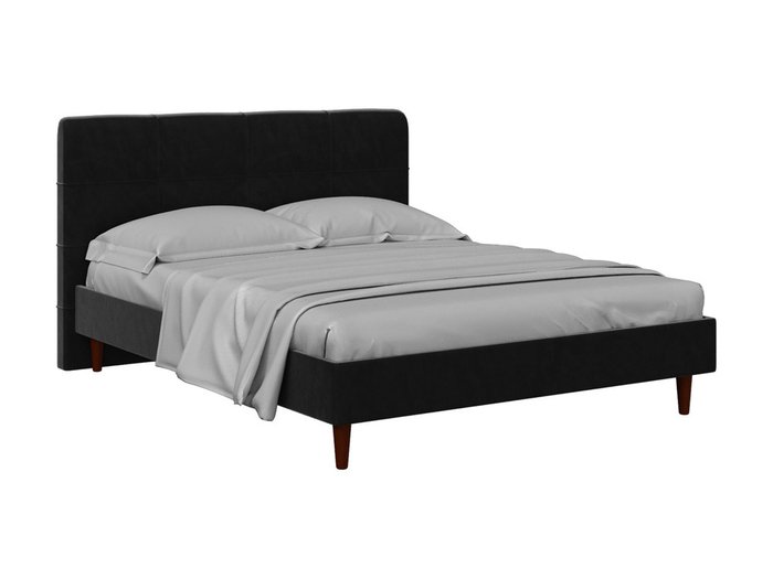 Кровать Queen Anna L 160х200 темно-серого цвета