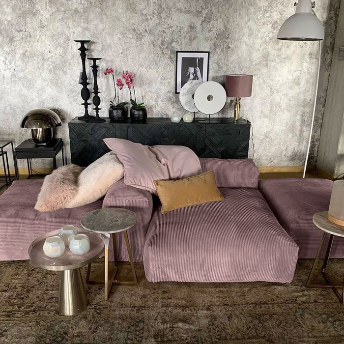 Диван Фиджи темно-розового цвета - купить Прямые диваны по цене 63500.0