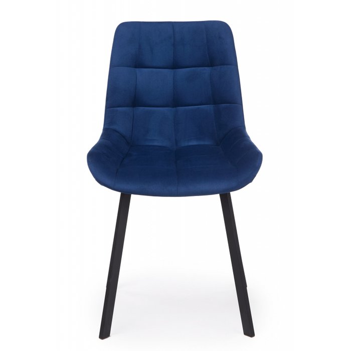 Обеденный стул Челси П синего цвета - лучшие Обеденные стулья в INMYROOM Обеденный стул Челси П синего цвета - лучшие Обеденные стулья в INMYROOM