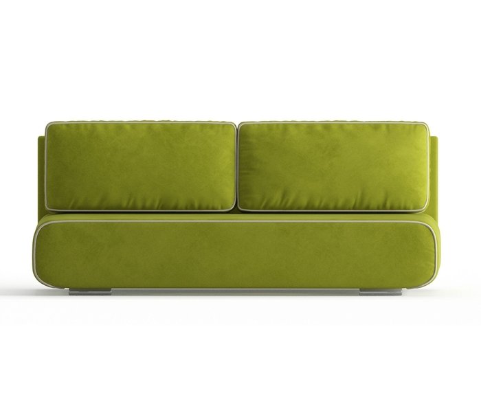 Диван-кровать Рени в обивке из велюра светло-зеленого цвета - купить Прямые диваны по цене 27990.0