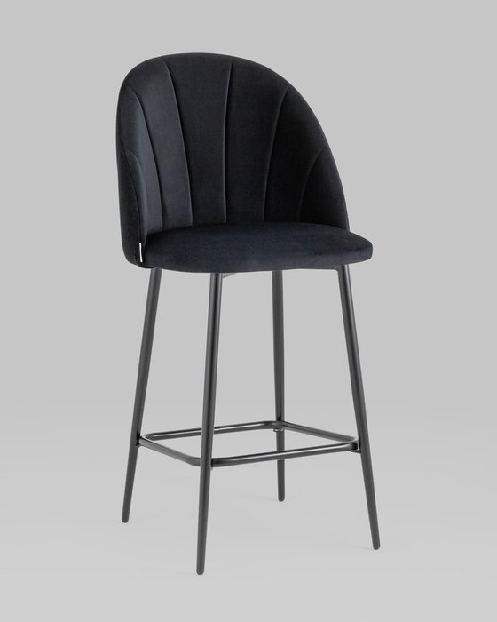 Стул барный Логан черного цвета - купить Барные стулья по цене 10990.0