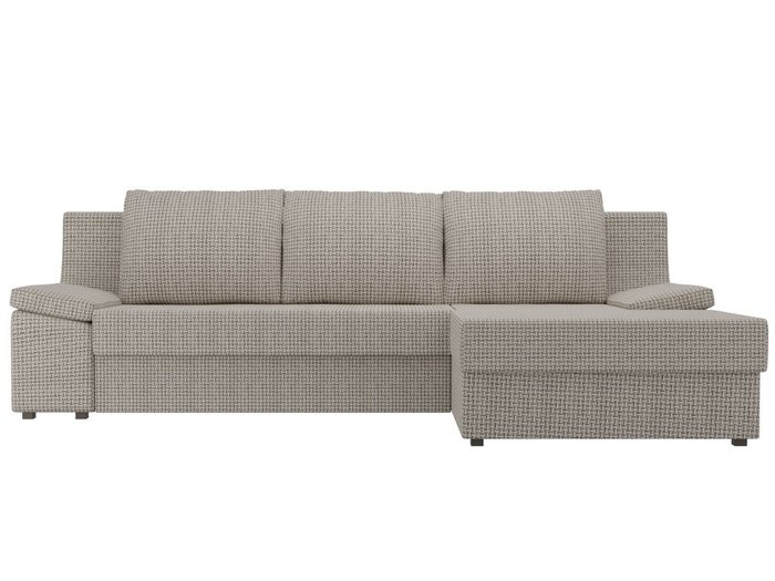 Угловой диван-кровать Челси серо-бежевого цвета - купить Угловые диваны по цене 47990.0