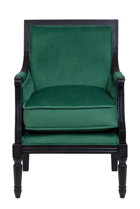 Классическое кресло Coolman зеленого цвета - купить Интерьерные кресла по цене 51800.0