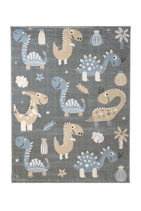 Ковер детский Kids Dragons 120х180 серого цвета