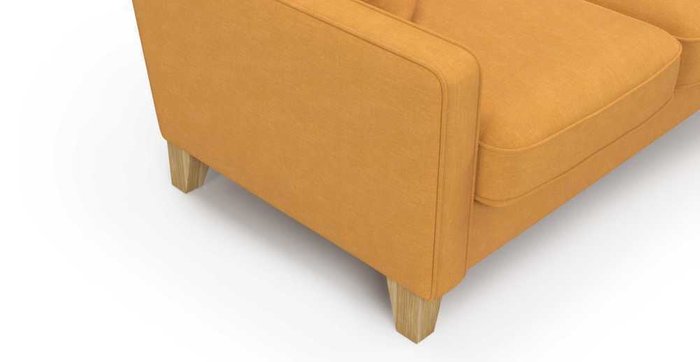 Диван Halston ST двухместный  желтого цвета - лучшие Прямые диваны в INMYROOM
