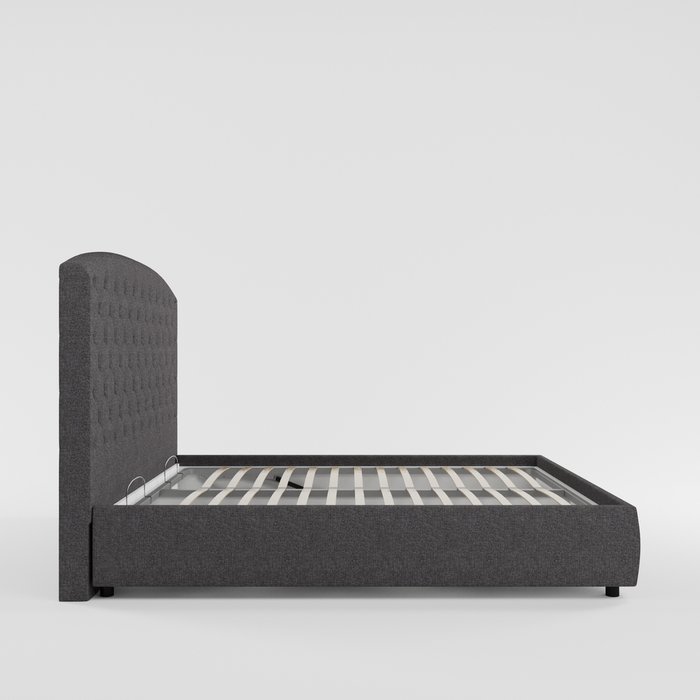 Кровать Lazy Lite 180х200 темно-серого цвета с подъемным механизмом - лучшие Кровати для спальни в INMYROOM Кровать Lazy Lite 180х200 темно-серого цвета с подъемным механизмом - лучшие Кровати для спальни в INMYROOM