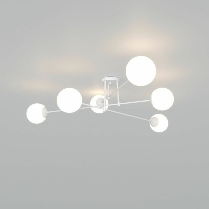 Потолочная люстра Netz белого цвета - купить Потолочные люстры по цене 17300.0