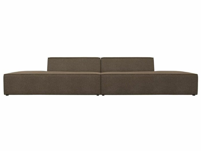 Прямой модульный диван Монс Лофт коричневого цвета - купить Прямые диваны по цене 55999.0