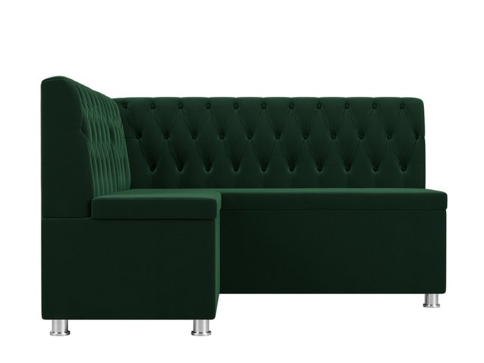 Кухонный угловой диван Мирта зеленого цвета левый угол - купить Угловые диваны по цене 38999.0