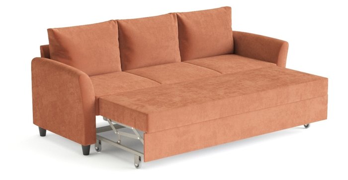 Диван-кровать Катарина оранжевого цвета - лучшие Прямые диваны в INMYROOM