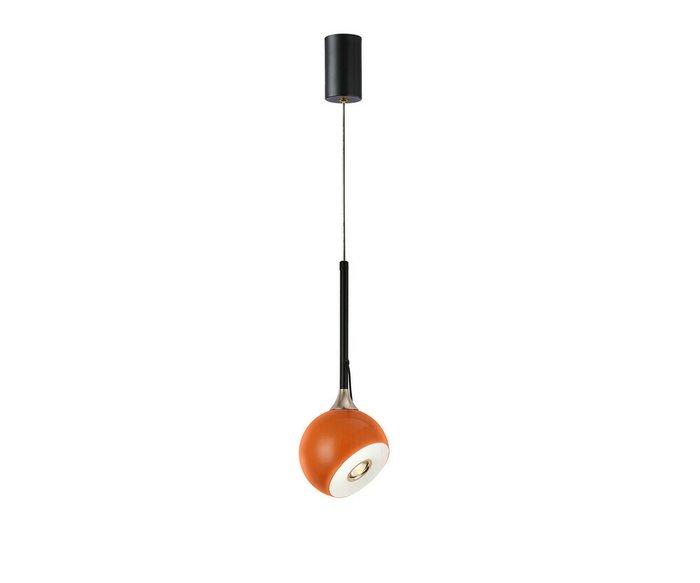 Подвес Тимо оранжевый d12 h200 Led 8W (4000K) с лифтом Подвес Тимо оранжевый d12 h200 Led 8W (4000K) с лифтом