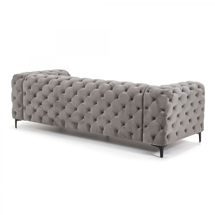 Диван Maisha трехместный серого цвета - лучшие Прямые диваны в INMYROOM