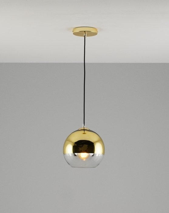 Подвесной светильник Silestia золотого цвета - купить Подвесные светильники по цене 4590.0