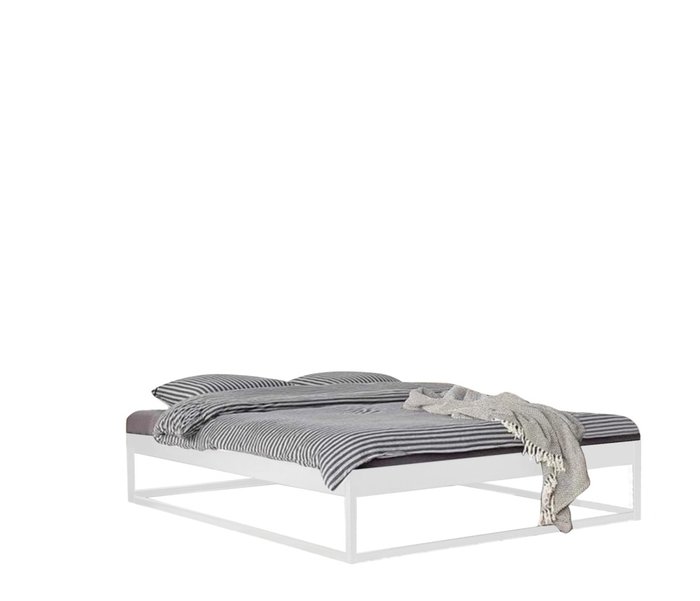 Кровать-подиум Брио 180х200 белого цвета - купить Кровати для спальни по цене 26990.0