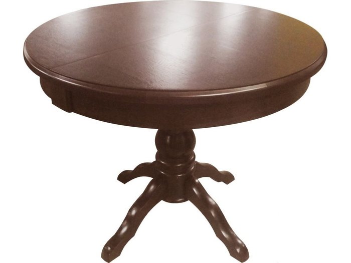 Раздвижной обеденный стол Прометей коричневого цвета - купить Обеденные столы по цене 36196.0