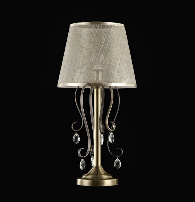 Настольная лампа Simone бронзового цвета - лучшие Настольные лампы в INMYROOM