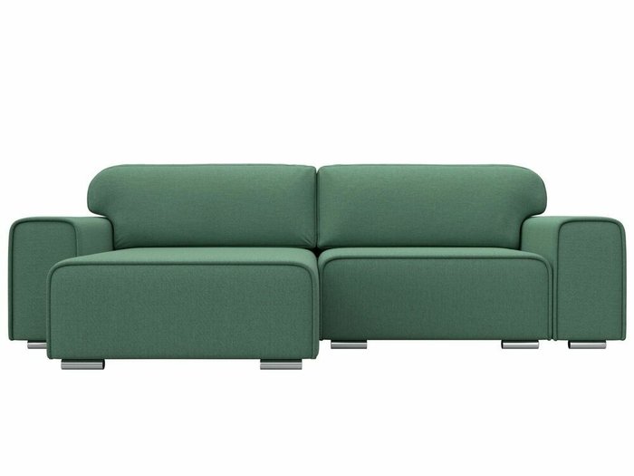 Угловой диван-кровать Лига 029 зеленого цвета левый угол - купить Угловые диваны по цене 63999.0