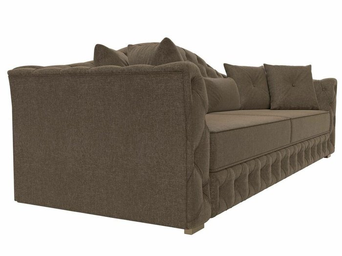 Прямой диван-кровать Артис коричневого цвета - лучшие Прямые диваны в INMYROOM
