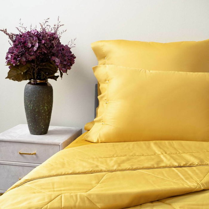 Одеяло Premium Mako 160х220 желтого цвета - лучшие Одеяла в INMYROOM