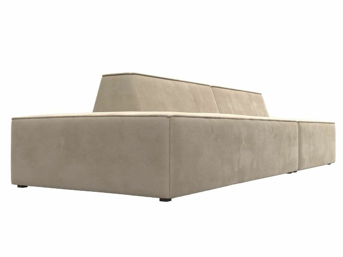 Прямой модульный диван Монс Модерн бежевого цвета левый - лучшие Прямые диваны в INMYROOM