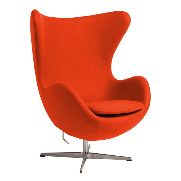 Кресло Egg Chair оранжевого цвета - купить Интерьерные кресла по цене 57800.0