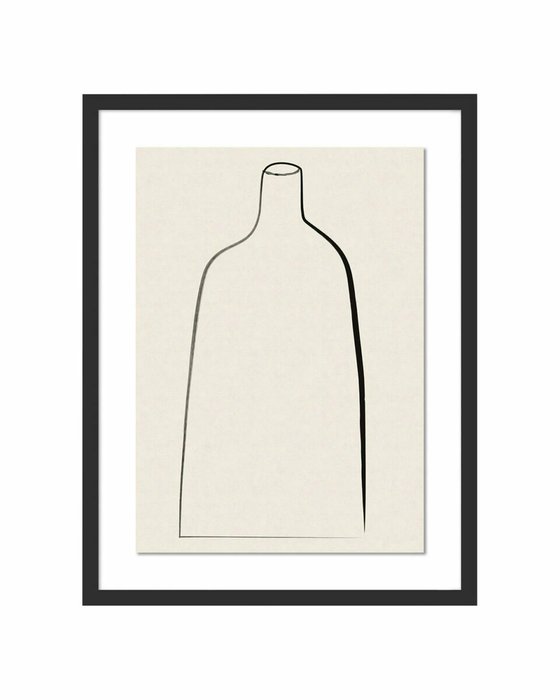 Постер Minimal Vase в чёрной раме Постер Minimal Vase в чёрной раме
