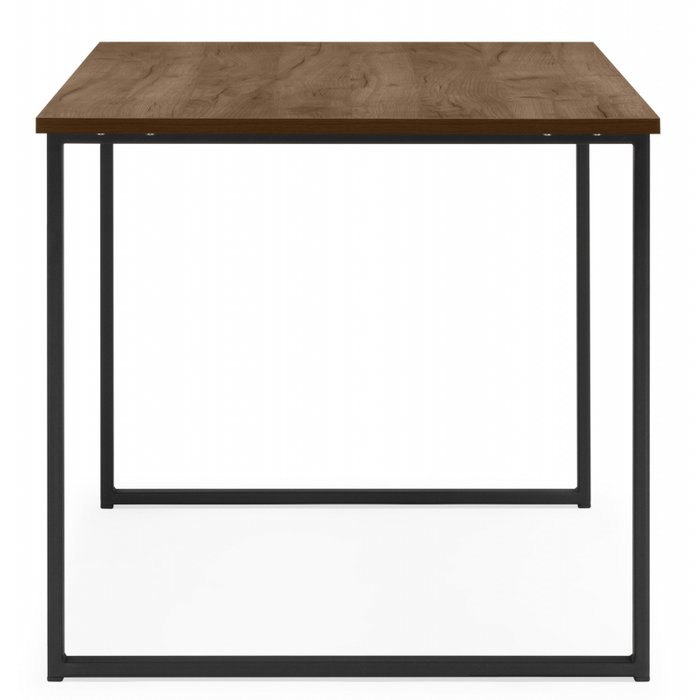 Обеденный стол Лиман 140 черно-коричневого цвета - лучшие Обеденные столы в INMYROOM Обеденный стол Лиман 140 черно-коричневого цвета - лучшие Обеденные столы в INMYROOM