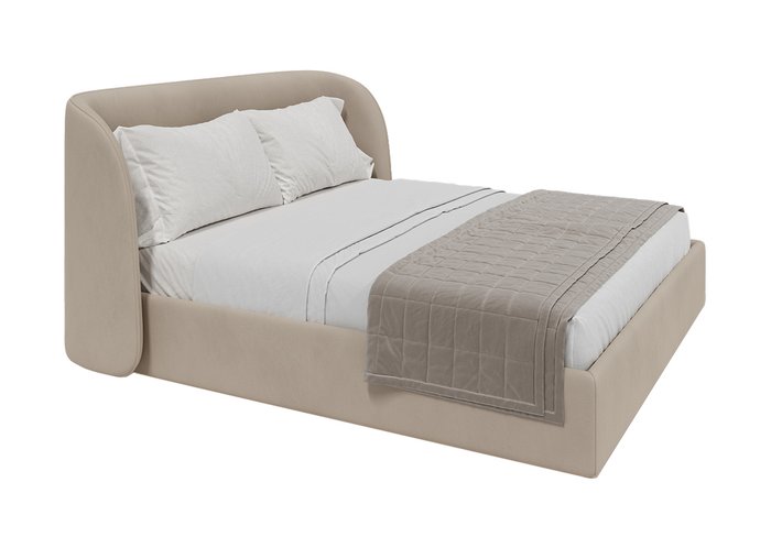 Кровать Classic 180х200 бежевого цвета с подъемным механизмом - лучшие Кровати для спальни в INMYROOM