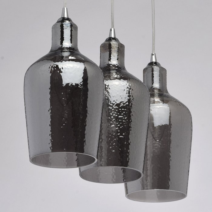 Подвесная люстра Лоск из металла и стекла  - купить Подвесные люстры по цене 10120.0