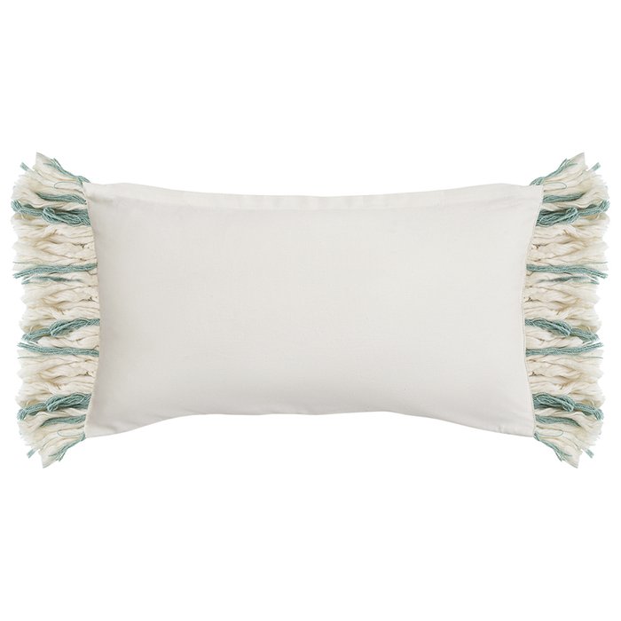 Чехол на подушку Ethnic 35х60 бело-мятного цвета  - купить Чехлы для подушек по цене 2490.0